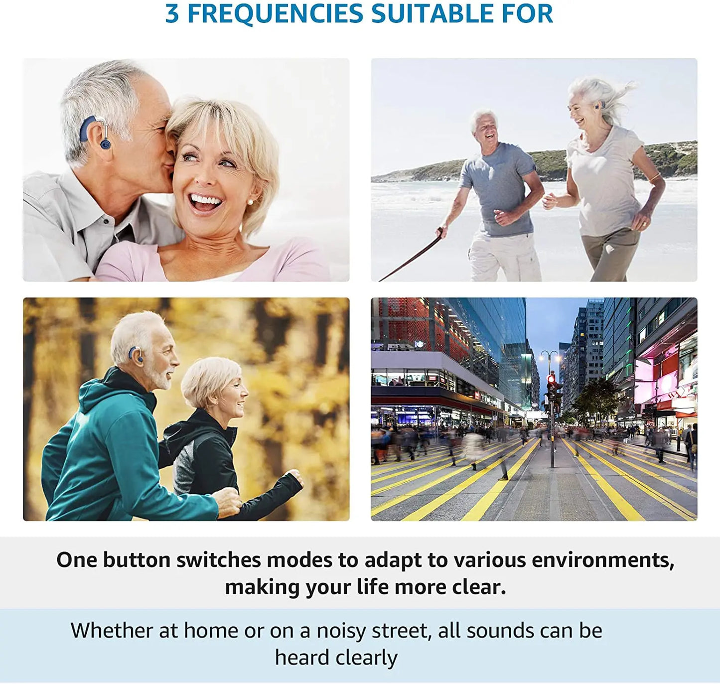 2025 rechargeable digital hearing aid suitable for various environments with one button mode switch for clear hearing