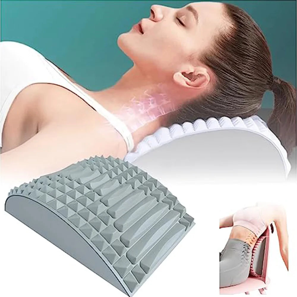 PineEase™ Orthopedic Back Stretcher Pillow – Natural Pain Relief & Posture Correction for Spine Health