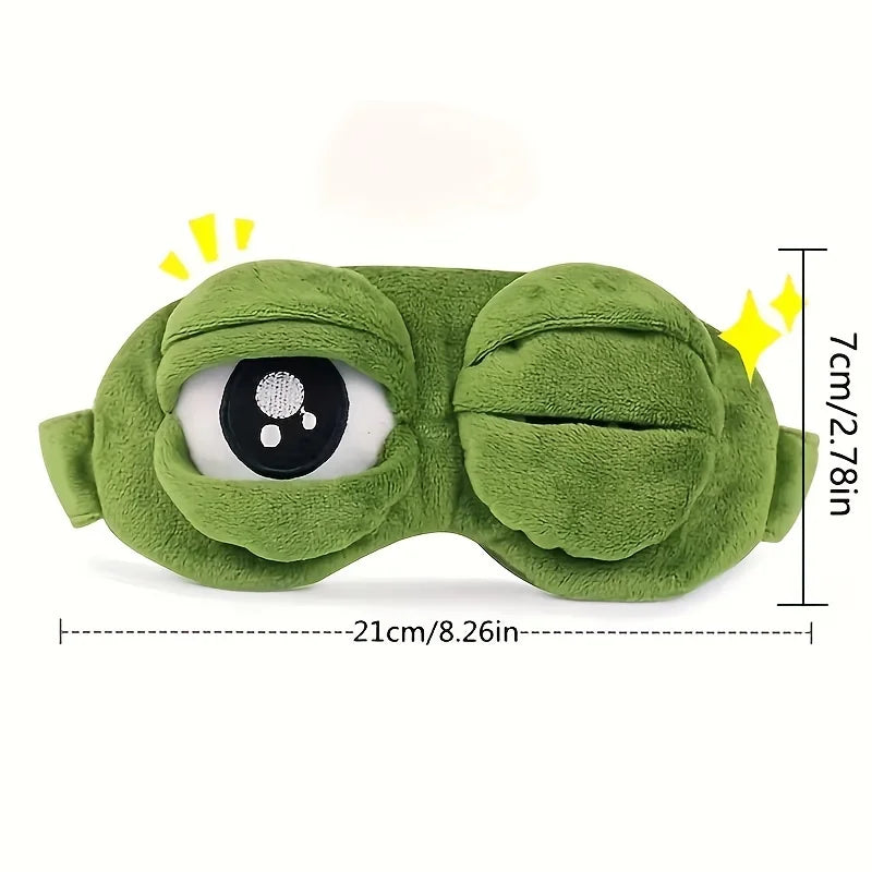 3D Sad Frog Sleep Mask