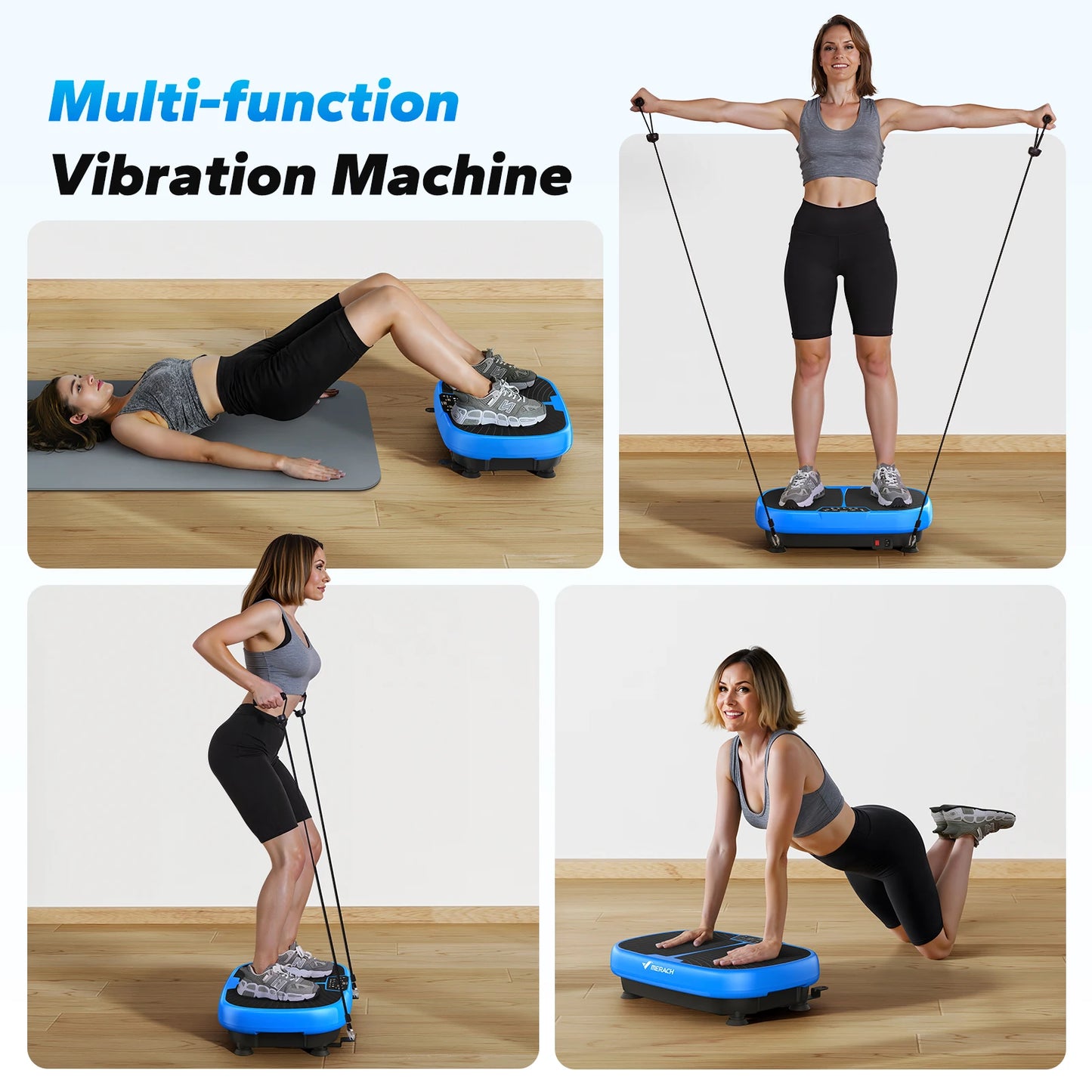 MERACH EMS Vibration Plate – Whole Body Platform for Lymphatic Drainage, Pain Relief & Weight Loss
