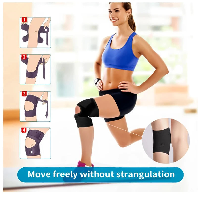 Knee Brace with Side Stabilizers – Adjustable Support for Meniscus Tear, Joint Pain & Arthritis Relief