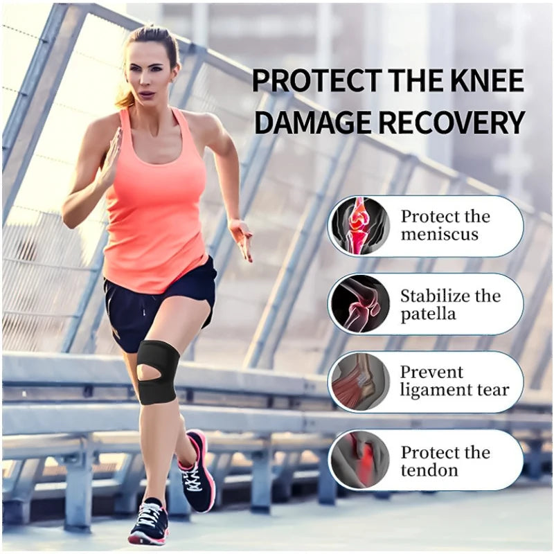 Knee Brace with Side Stabilizers – Adjustable Support for Meniscus Tear, Joint Pain & Arthritis Relief