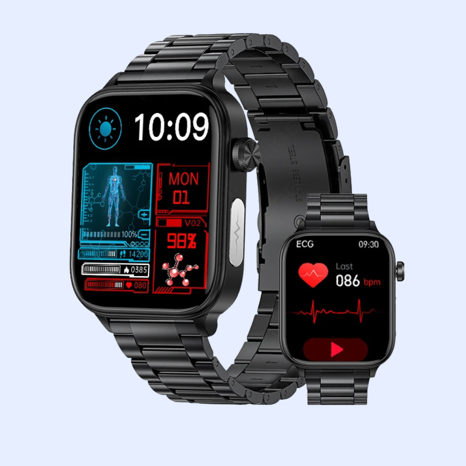 LIGE ECG+PPG Smartwatch – Women’s Health Tracker with Blood Lipid, Uric Acid, Body Temperature & Menstrual Cycle Monitoring