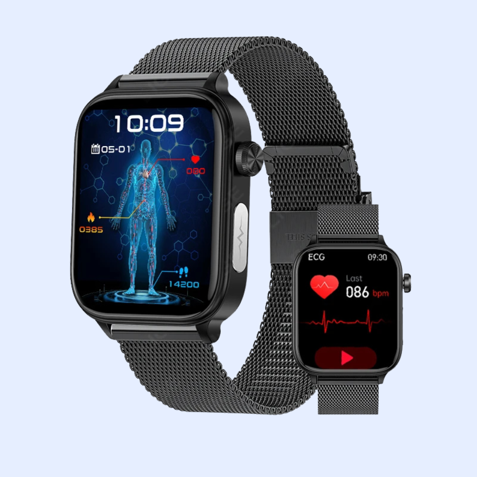 LIGE ECG+PPG Smartwatch – Women’s Health Tracker with Blood Lipid, Uric Acid, Body Temperature & Menstrual Cycle Monitoring