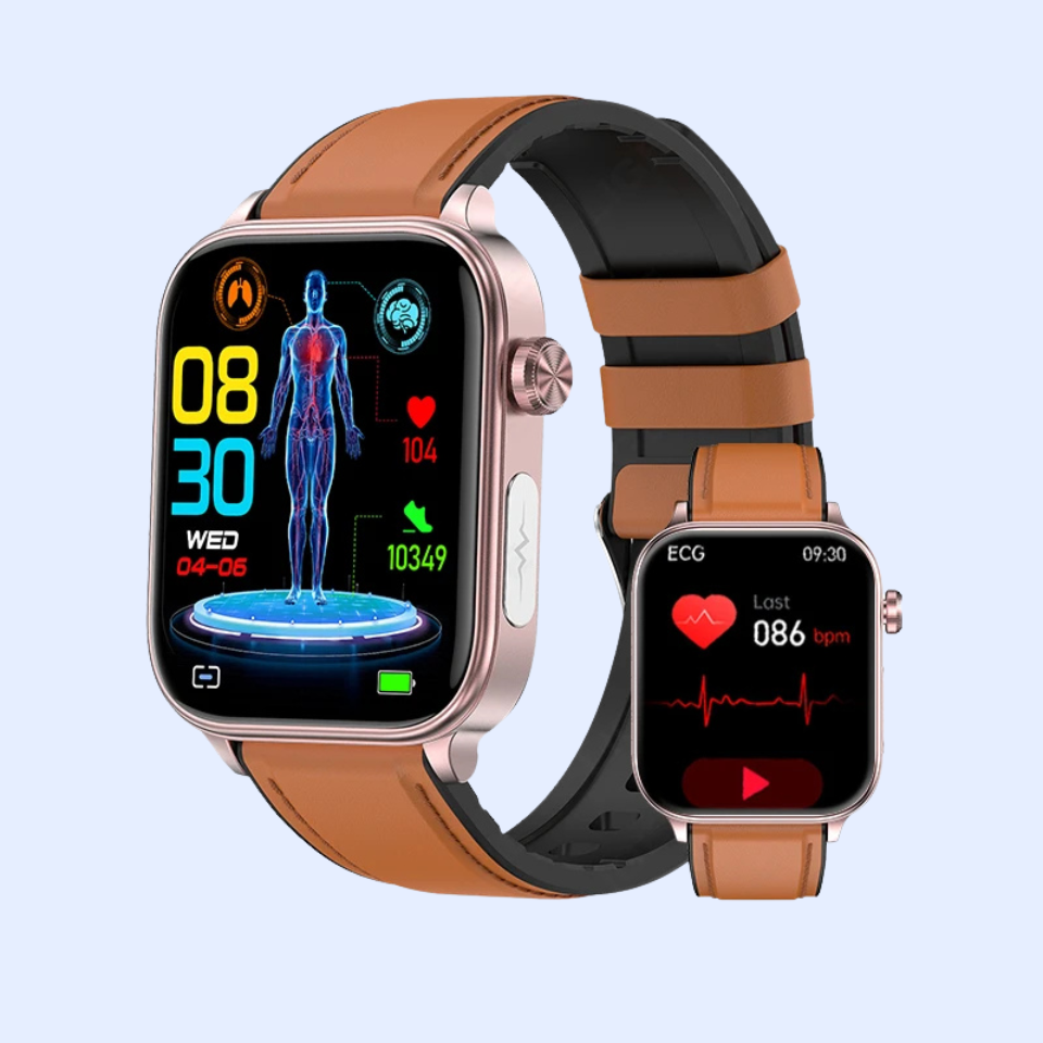 LIGE ECG+PPG Smartwatch – Women’s Health Tracker with Blood Lipid, Uric Acid, Body Temperature & Menstrual Cycle Monitoring