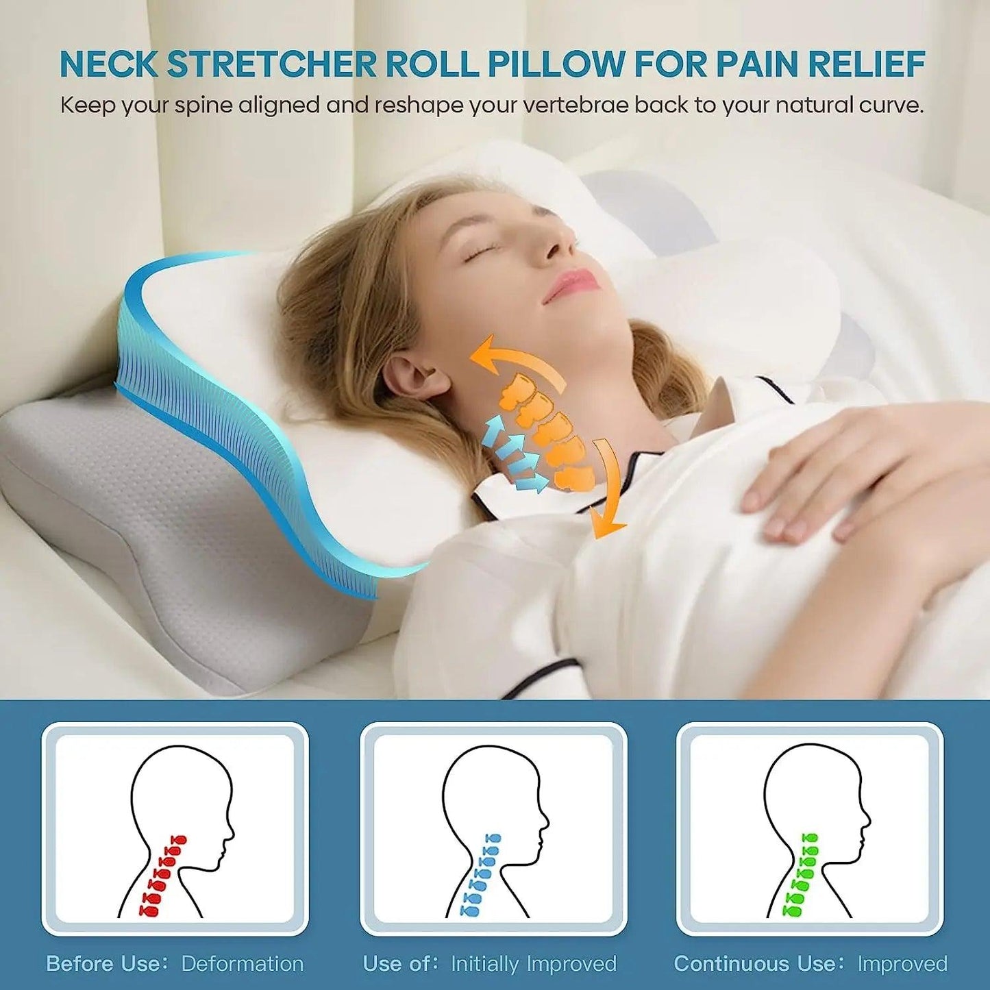 PureRest™ Odorless Orthopedic Pillow - Zorelie