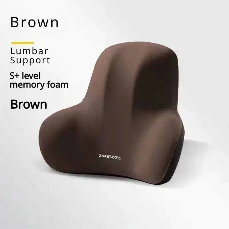OrthoEase Memory Foam Lumbar Cushion – Lower Back Support for Pain Relief and Posture Correction
