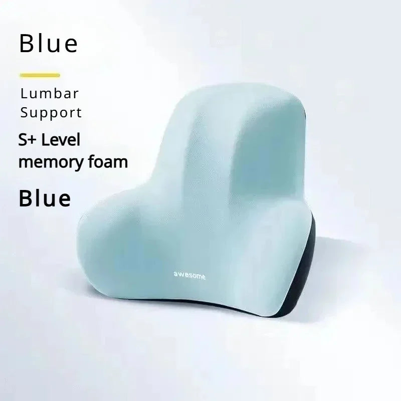 OrthoEase Memory Foam Lumbar Cushion – Lower Back Support for Pain Relief and Posture Correction