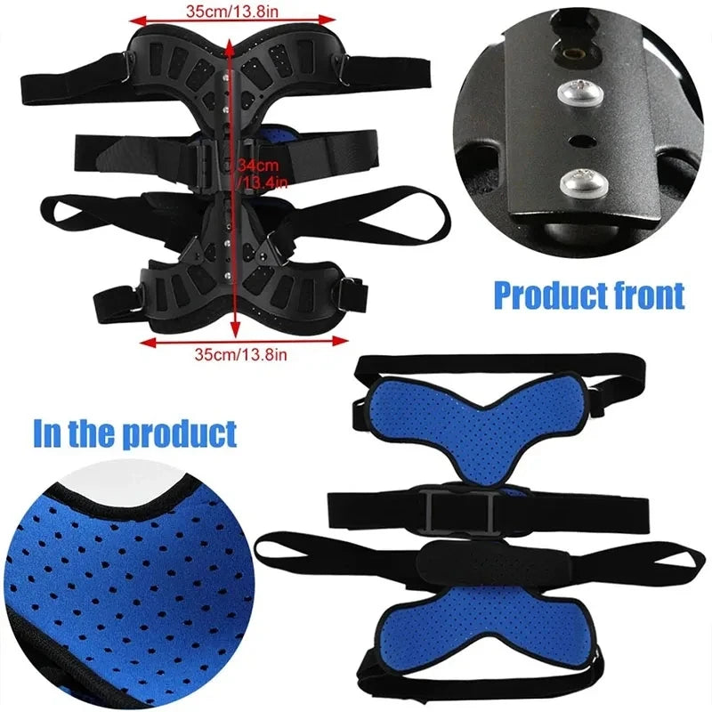 Fixed Spinal Brace – Aluminium Alloy Back Straightener, Breathable Scoliosis Corrector