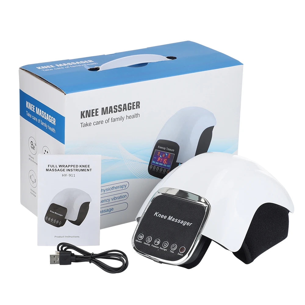 Smart Heated Knee Massager – Infrared Laser Therapy & Hot Compress for Knee, Elbow, Shoulder Joint Pain Relief
