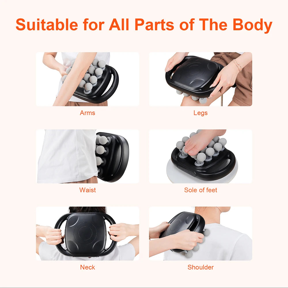 FlexiRelief™ 16-Head Fascia Massage Gun – High-Frequency Deep Tissue Body Massager