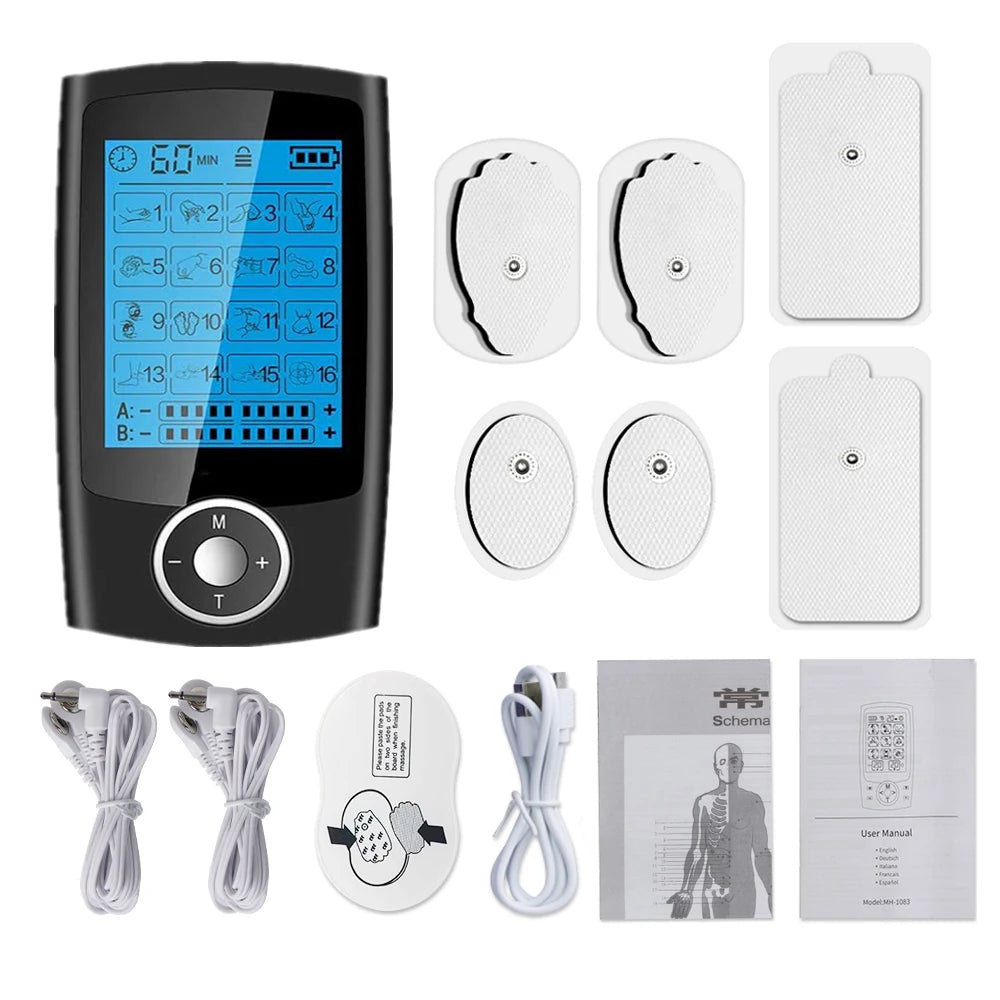 16 Modes TENS EMS Muscle Stimulator