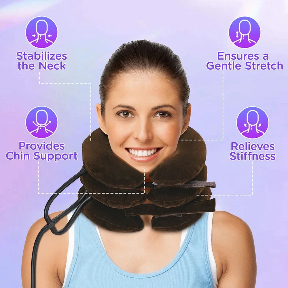 Cervical Neck Traction, Pain Relief Collar Brace