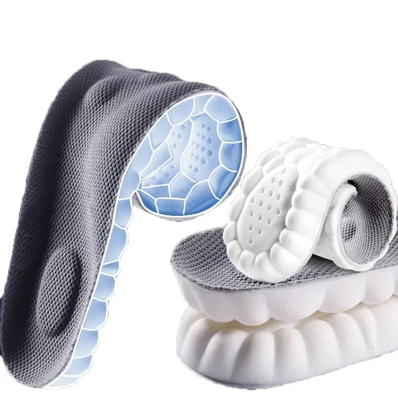 4D Massage Shoe Insoles – Super Soft Latex Sports Arch Support Inserts