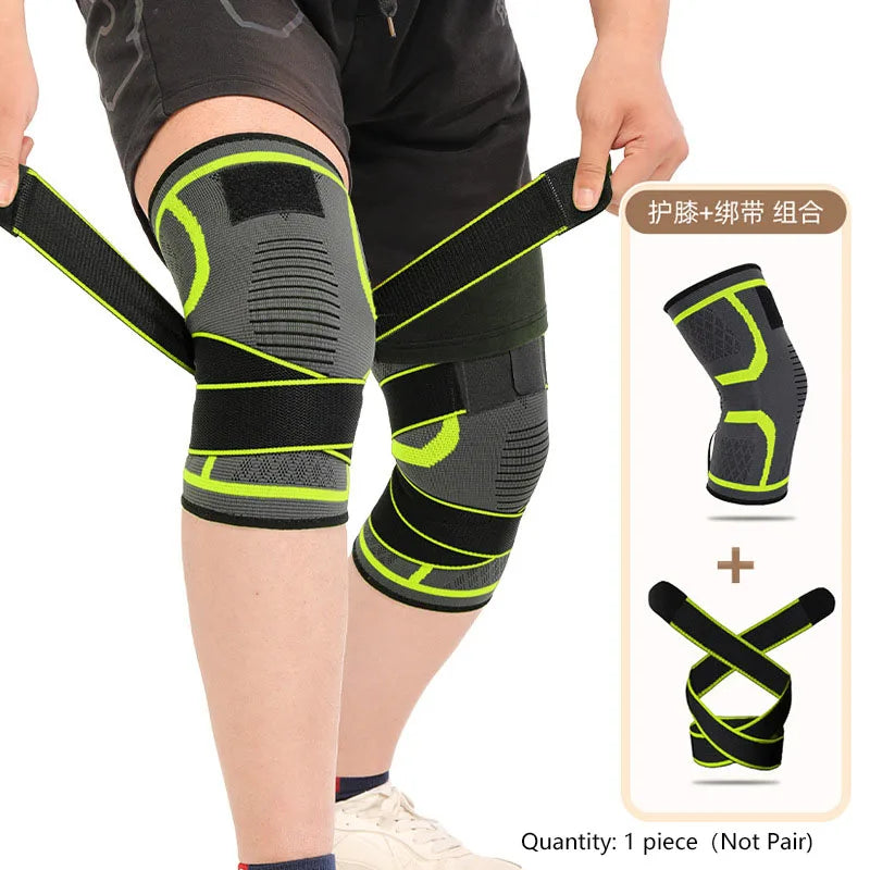 Nylon Sport Knee Brace – Compression Support for Running, Fitness, Cycling, Basketball & Weightlifting