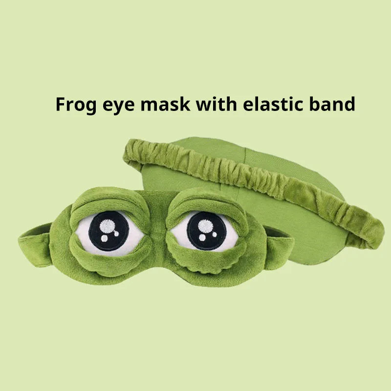 3D Sad Frog Sleep Mask