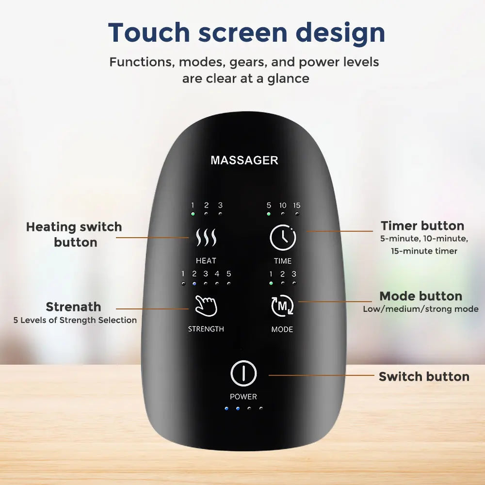 Electric Airbag Hand Massager with Hot Compress & Deep Kneading