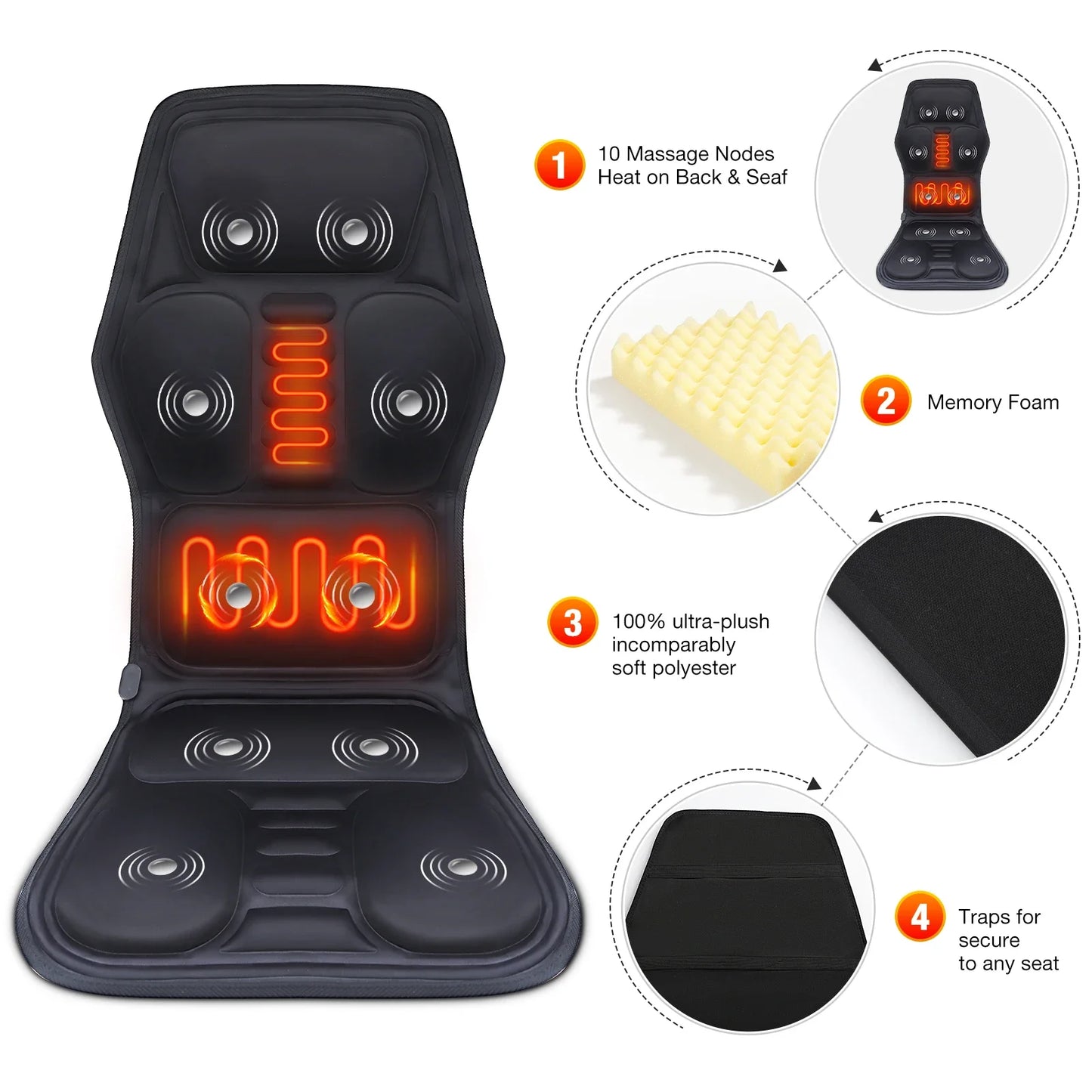 Electric Back Massager Cushion
