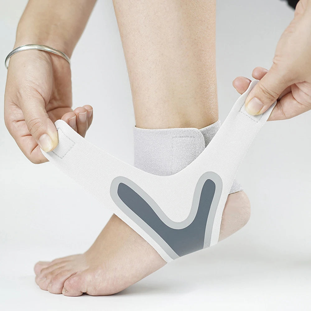 Adjustable Compression Ankle Sleeve – Elastic Ankle Brace Support for Sprains & Heel Protection