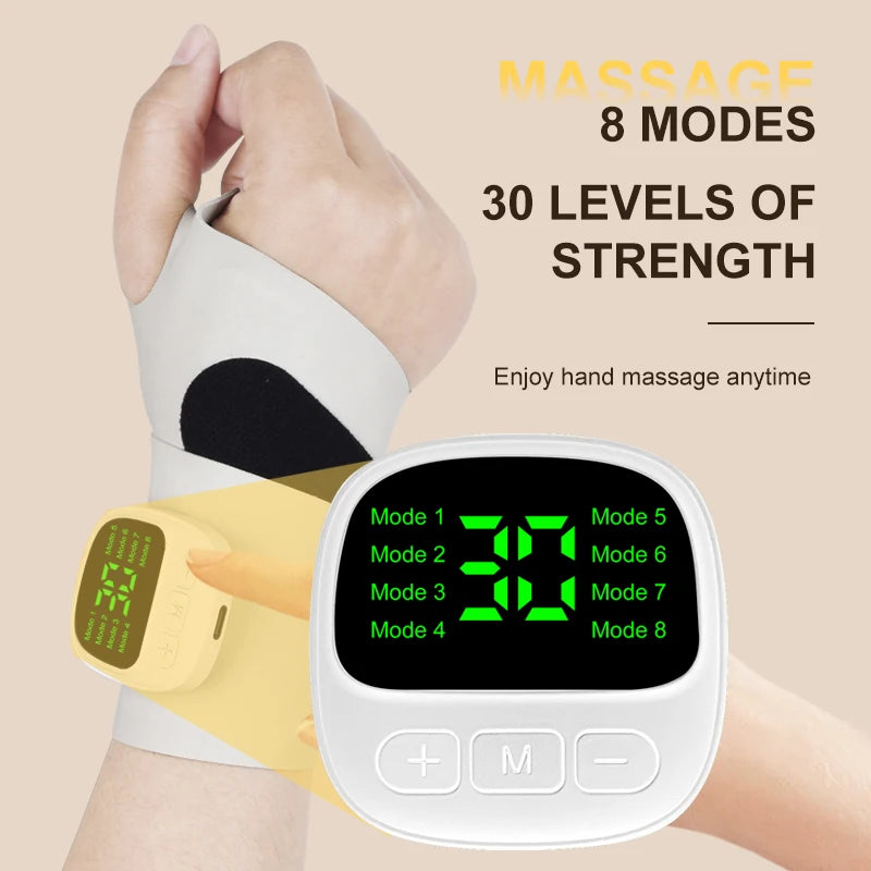 Electric Cordless Wrist Massager – USB Rechargeable Vibration Device for Tenosynovitis and Carpal Tunnel Relief