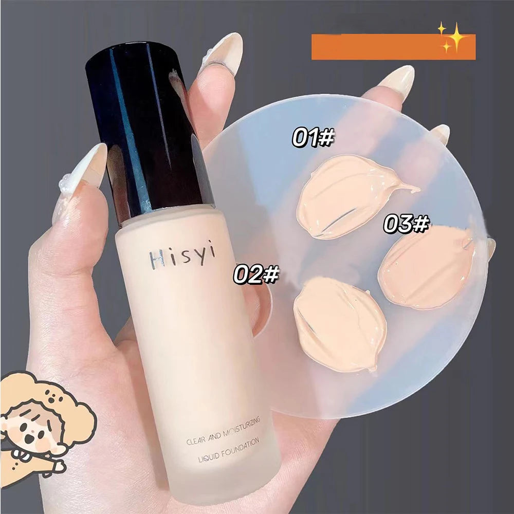 Liquid Foundation – Natural Lightweight Face Cream, Flawless Coverage, Conceals Blemishes, Non-Cakey Makeup Base