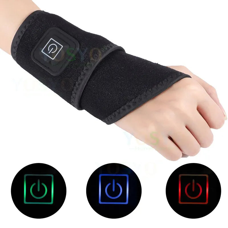 Heated Wrist Support Brace – Breathable Protector Sleeve for Arthritis, Carpal Tunnel & Joint Pain Relief
