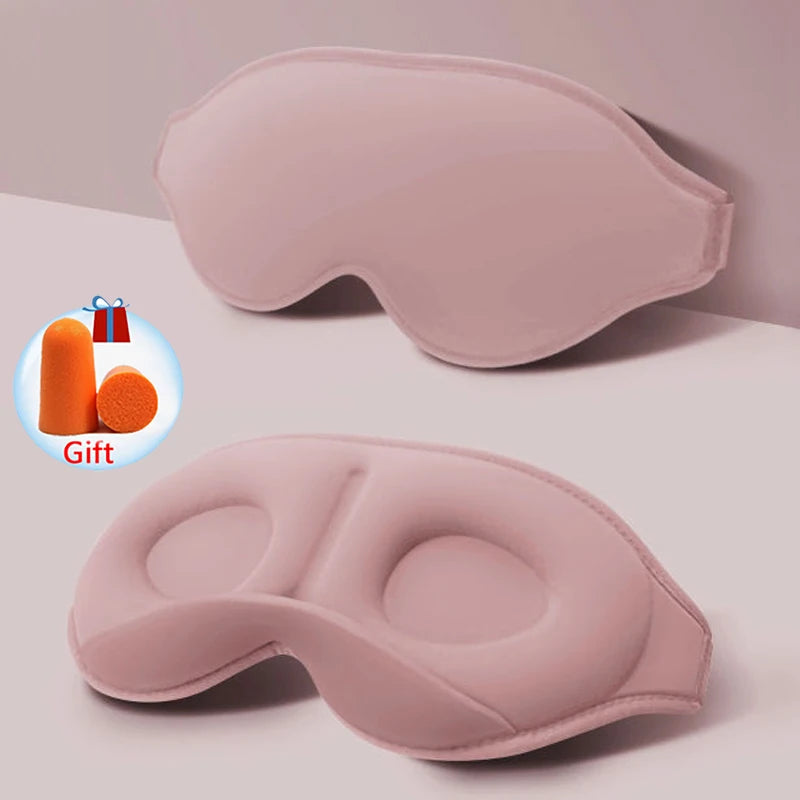 WELLVY 3D Contoured Sleep Mask – 100% Light Blocking, Ultra-Soft, Breathable Eye Mask for Deep Sleep, Travel & Relaxation