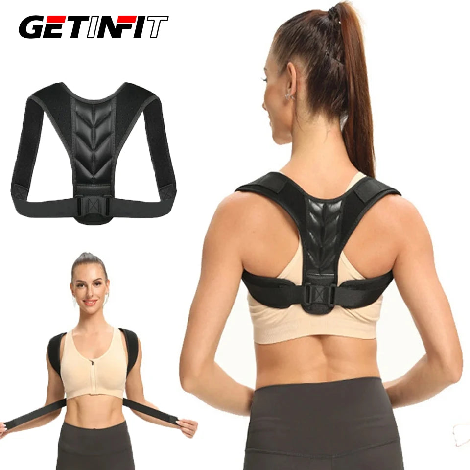 Adjustable Posture Corrector Back Support Brace – Orthopedic Lumbar & Shoulder Spine Alignment Belt