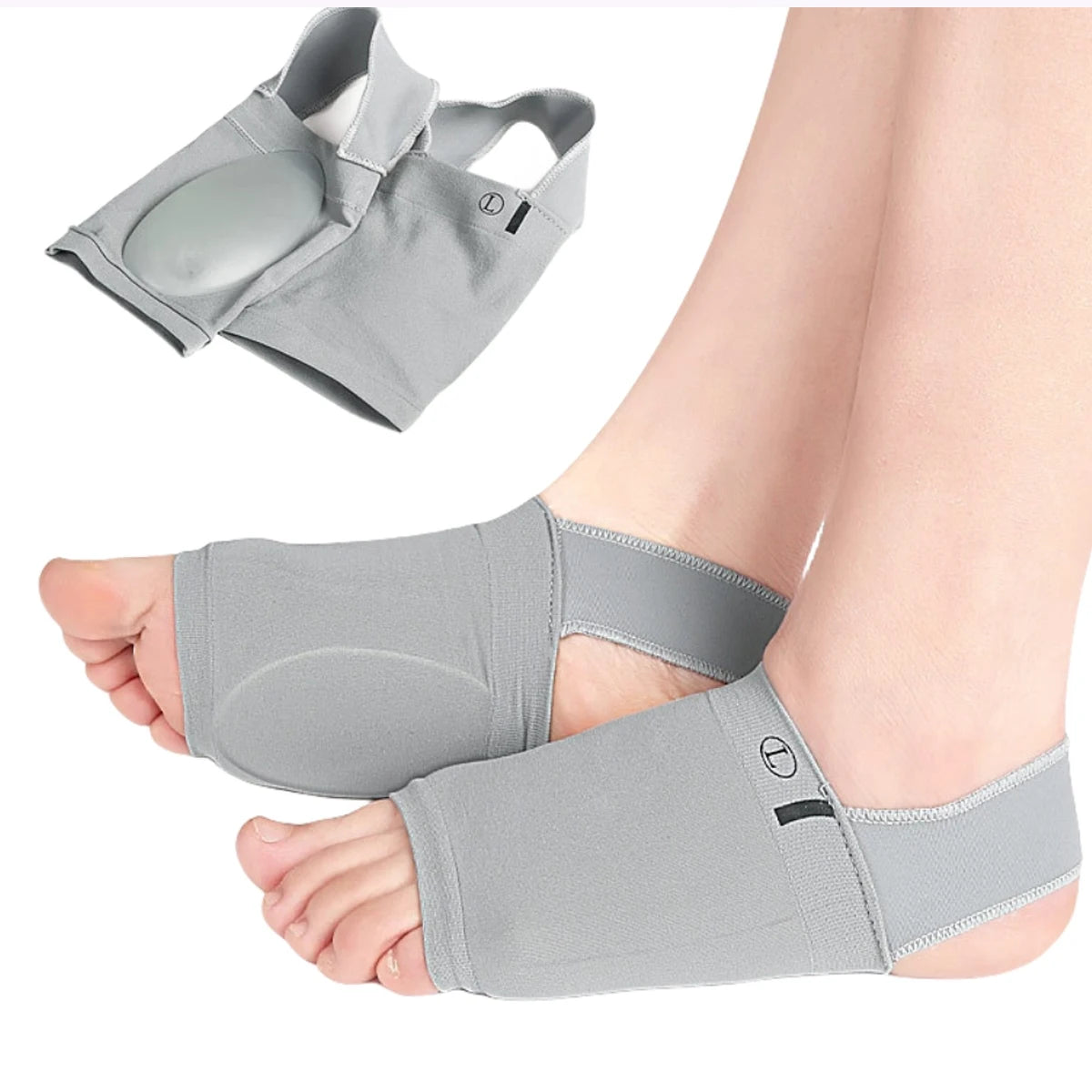 Arch Support Socks – Elastic Heel Strap & Orthopedic Pads for Plantar Fasciitis and Foot Pain Relief