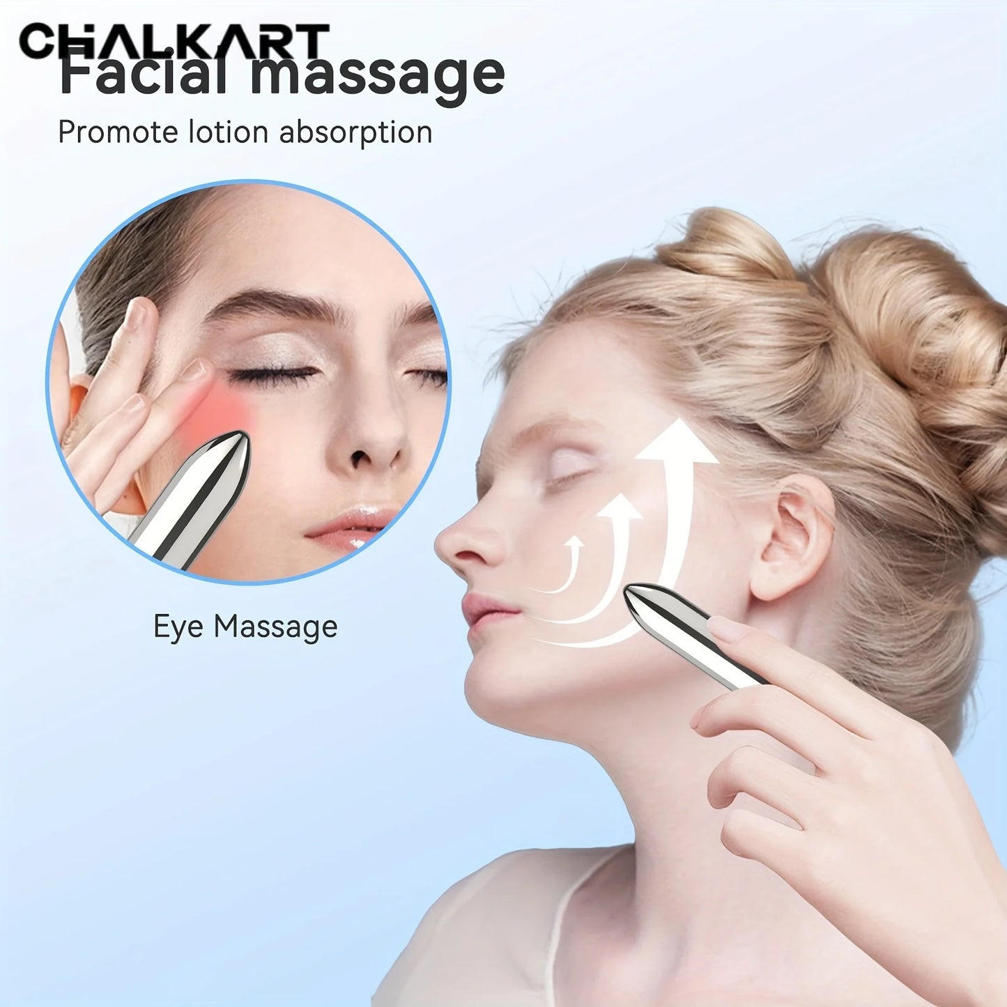 Mini Vibrating Facial and Eye Massager – Portable Lipstick-Size Beauty Device to Promote Lotion Absorption and Relaxation