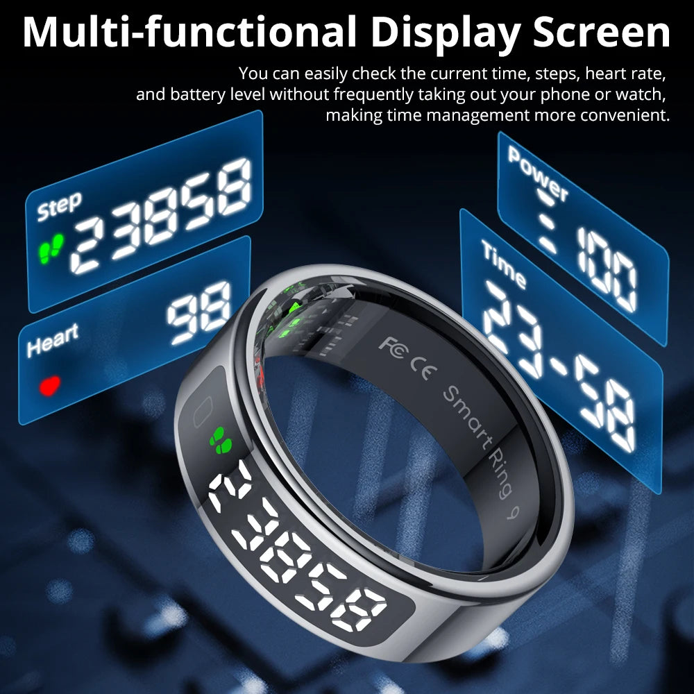 Touch-Screen Health Smart Ring