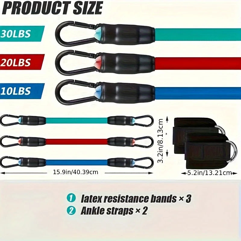 Adjustable Resistance Leg Puller Belt with Foot Loop & Edge Protection – Elastic Strap for Leg Strength Training