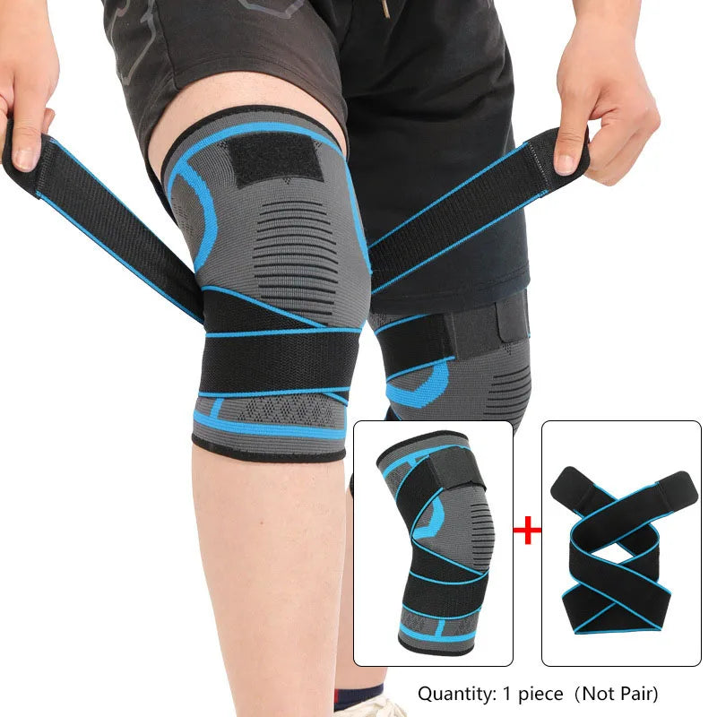 Nylon Sport Knee Brace – Compression Support for Running, Fitness, Cycling, Basketball & Weightlifting