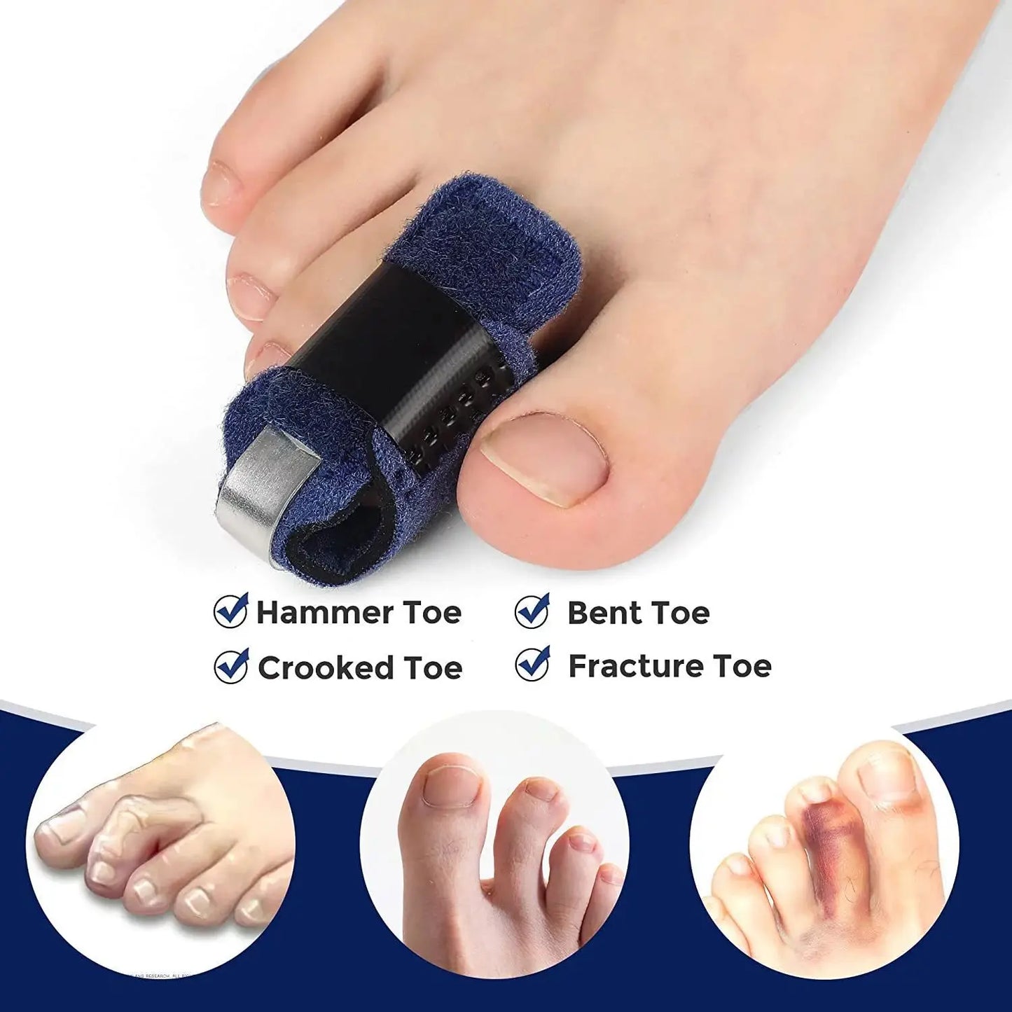 Hammer Toe Straightener & Orthotics – Toe Splints, Splints & Wraps for Pain Relief and Toe Straightening