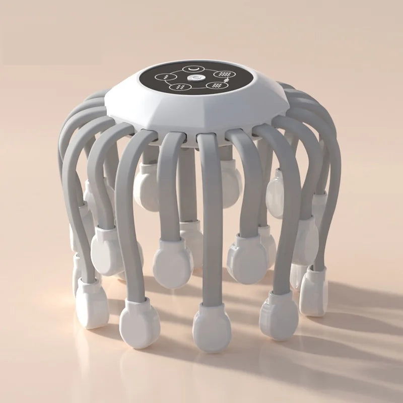 20-Head Scalp Massager with Red Light Therapy