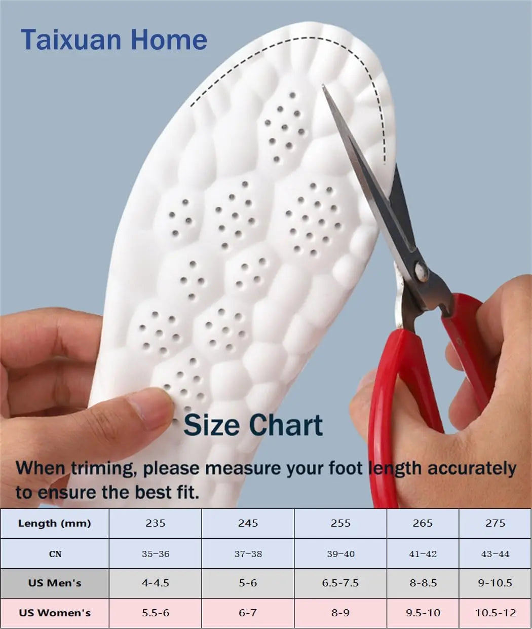 Memory Foam Insoles with Arch Support