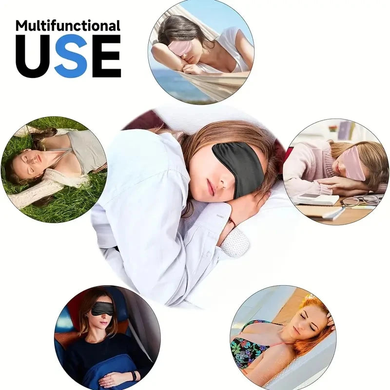 Double-sided Imitation Silk Breathable Light-Blocking Eye Mask