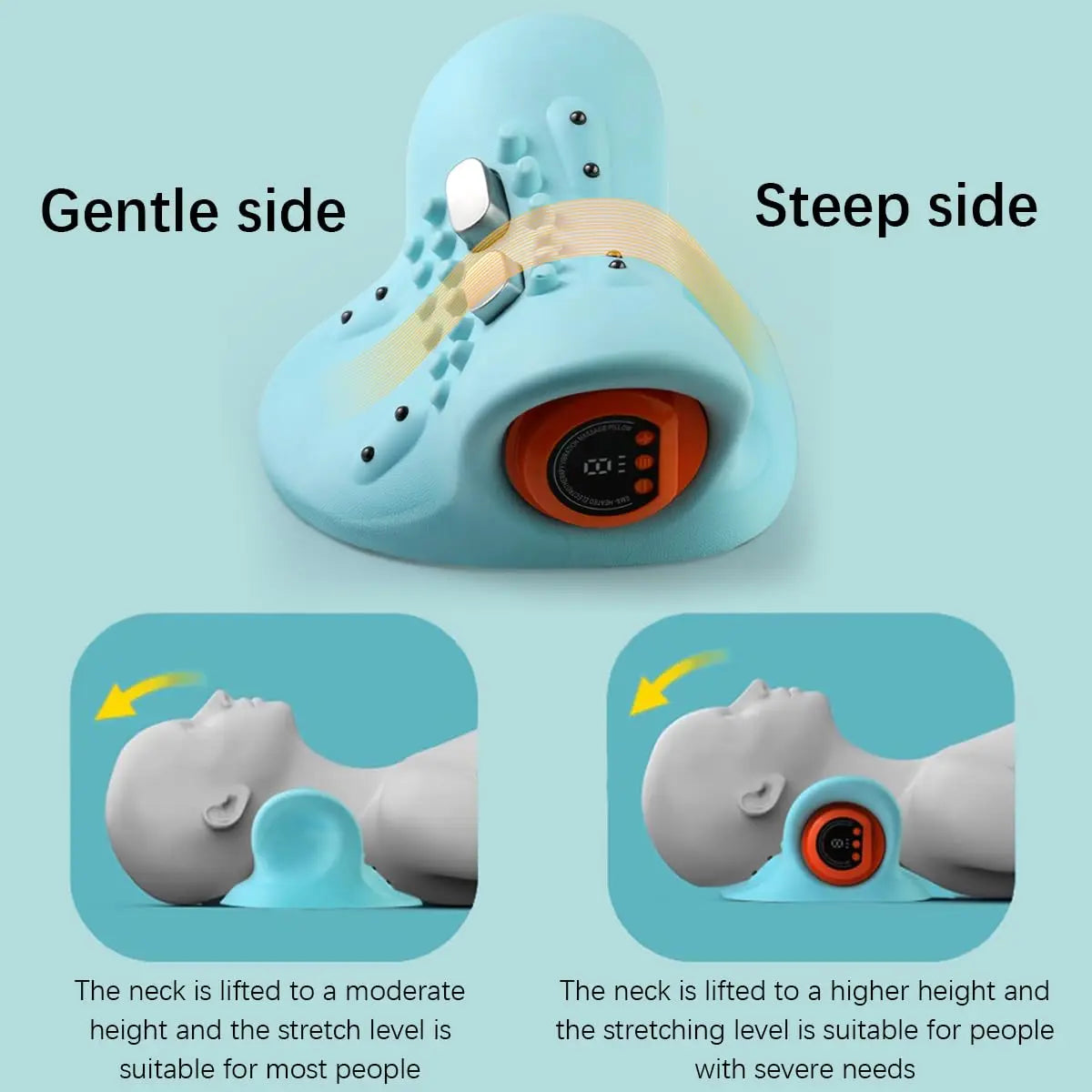 Electric Finger-Pressure Neck & Shoulder Massage Pillow