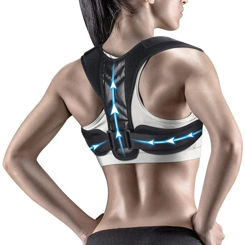 Adjustable Back & Shoulder Posture Corrector – Clavicle Spine Support Brace for Neck, Upper Back & Posture Alignment