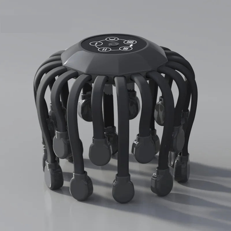20-Head Scalp Massager with Red Light Therapy