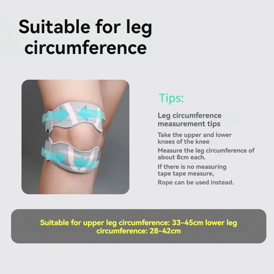 Patella Knee Strap with Silicone Pad – Adjustable Compression Brace for Patellar Tendon & Knee Pain Relief