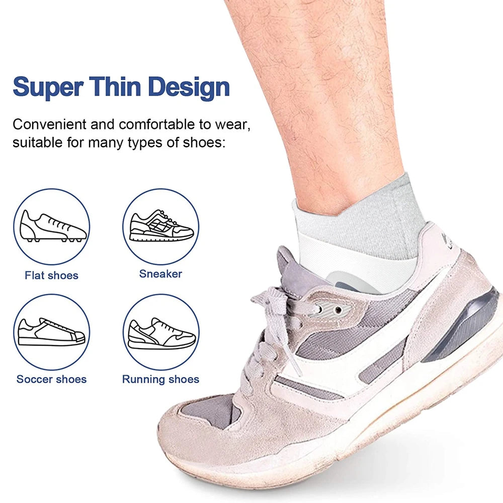 Adjustable Compression Ankle Sleeve – Elastic Ankle Brace Support for Sprains & Heel Protection