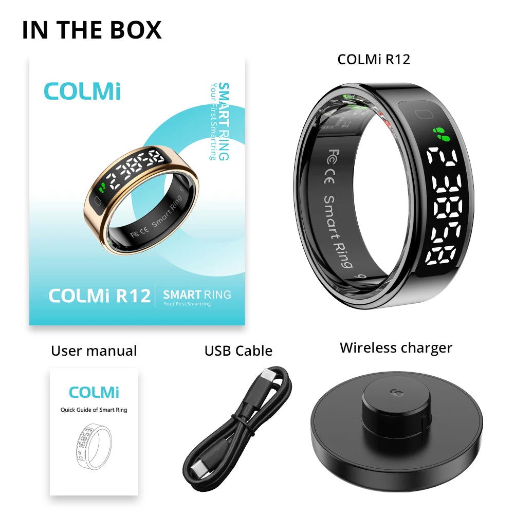 Touch-Screen Health Smart Ring