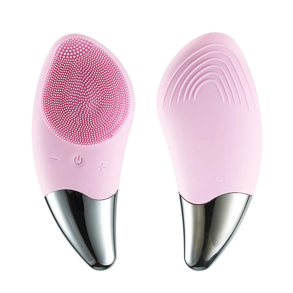Waterproof Facial Cleansing Brush – Rechargeable Electric Face Scrubber & Exfoliating Cleanser Brush