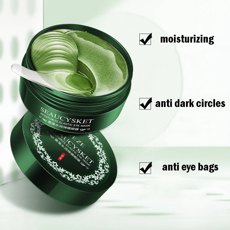Seaweed Gold Collagen Under-Eye Mask – Anti-Aging, Moisturizing, Dark Circle & Puffiness Treatment