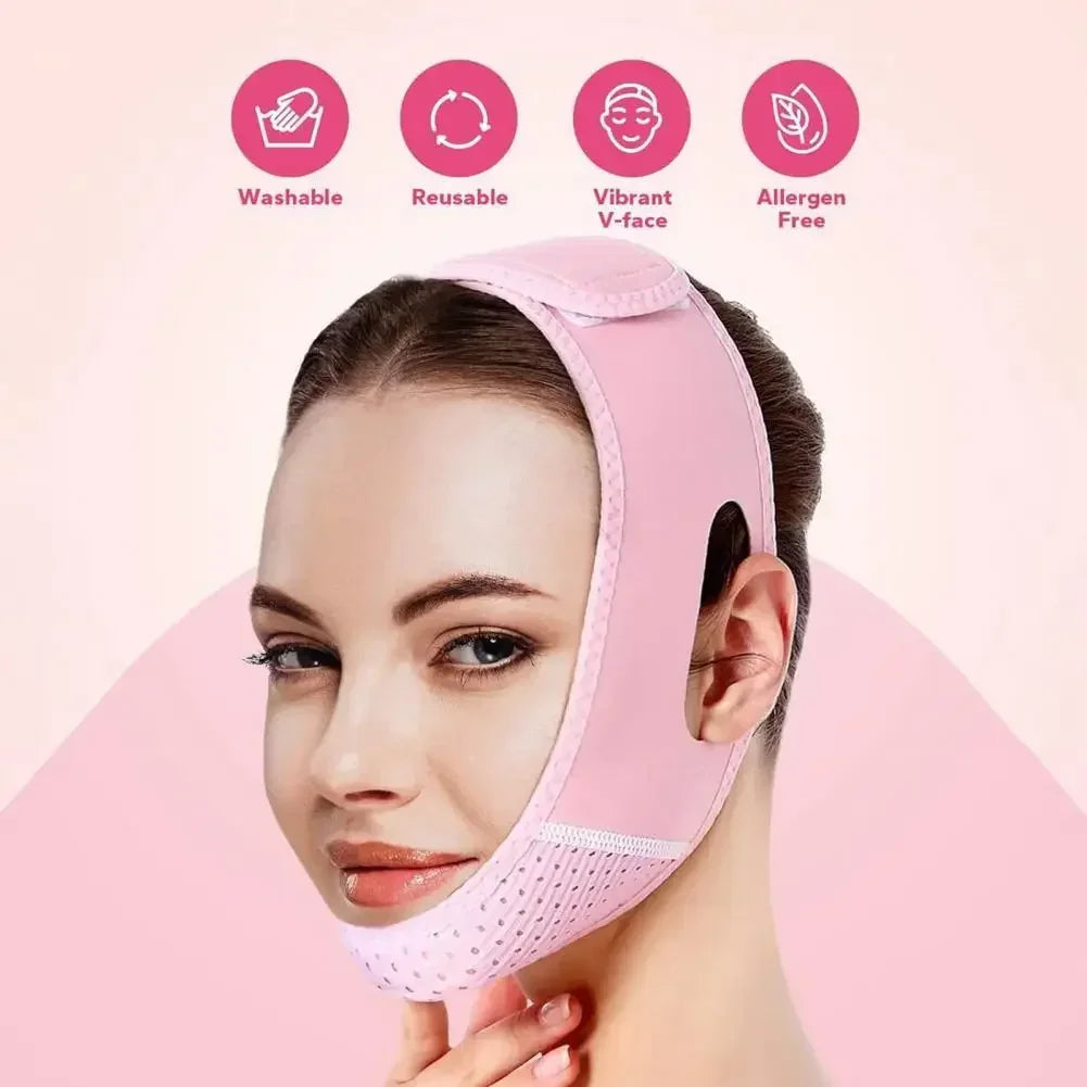 Women Face Slimming Bandage – V-Line Shaping Chin & Cheek Lift, Facial Massage Strap for Skin Care & Lifting