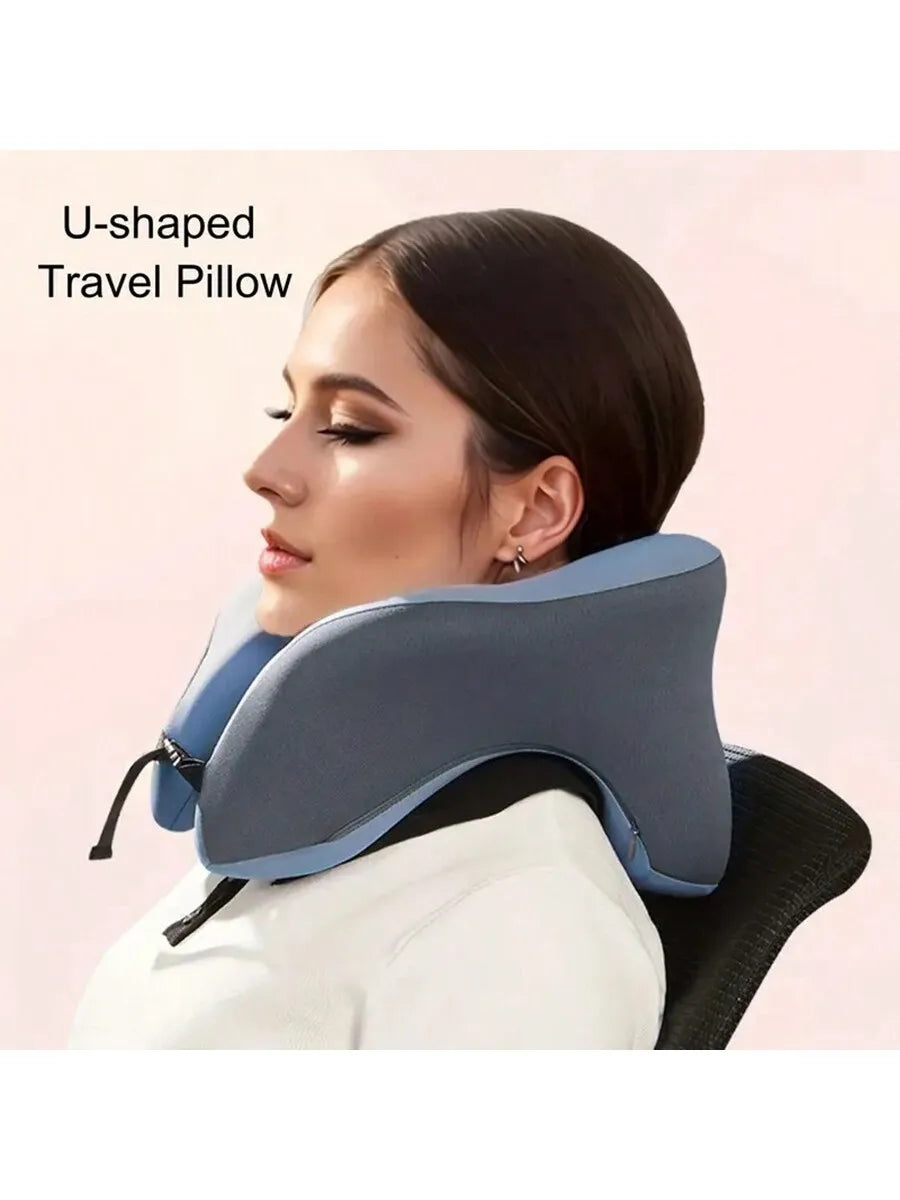 Multi-Functional U-Shaped Pillow – Travel Neck and Head Protector, Comfortable Nap Pillow for Airplane and Home Use