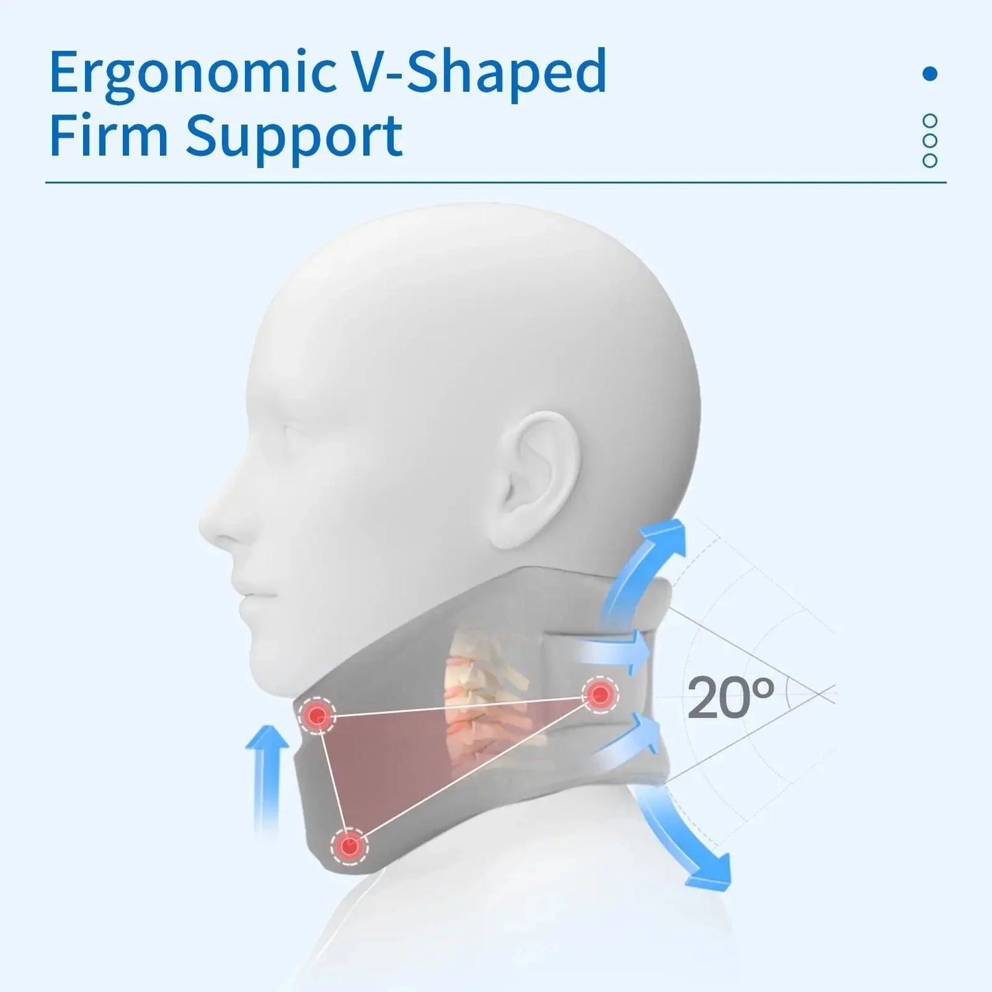 Adjustable Neck Support Brace – Soft Cervical Sponge Neck Protector for Sleep & Posture Alignment