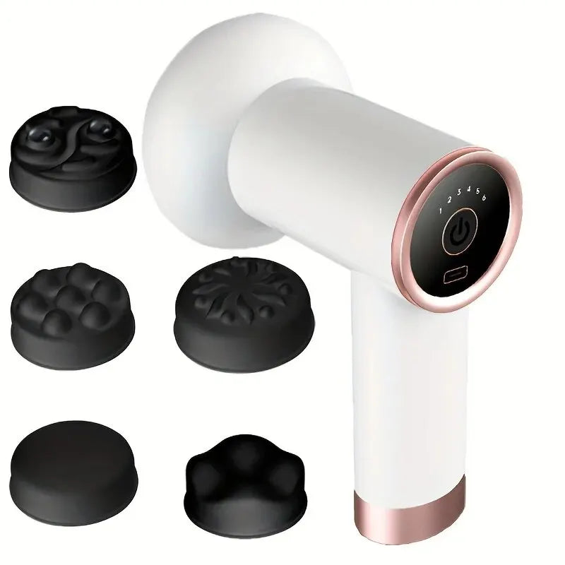 GlowSculpt™ Wireless Slimming Massage Gun – Deep Vibration Therapy with Fat-Pushing Action & Rechargeable Design