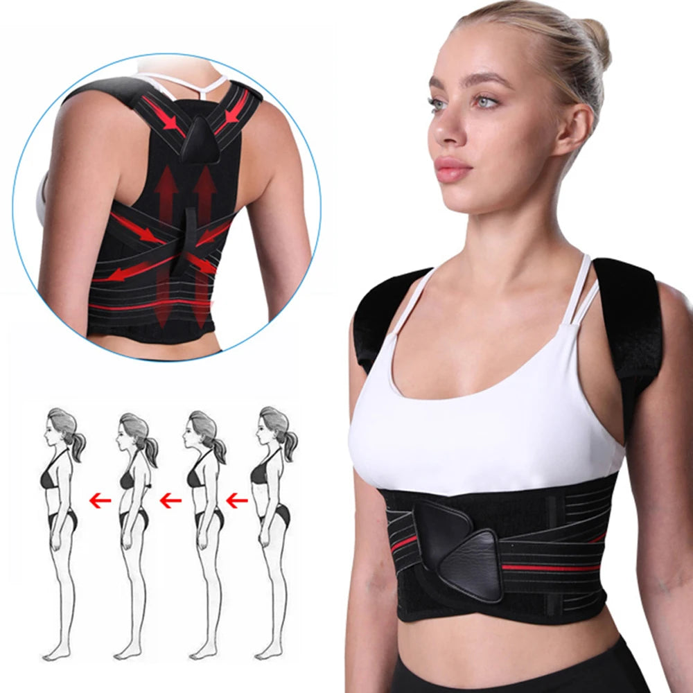 BraceTop™ Adjustable Posture Corrector – Back & Shoulder Alignment Support